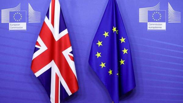FILE PHOTO: EU Commission President von der Leyen and British PM Johnson meet in Brussels - Sputnik International