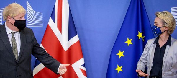 EU Commission President von der Leyen meets British PM Johnson in Brussels - Sputnik International