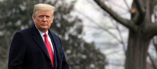US President Donald Trump leaves to travel to West Point, New York from the South Lawn at the White House in Washington, US, 12 December 2020. US President Donald Trump leaves to travel to West Point, New York from the South Lawn at the White House in Washington, US, 12 December 2020. - Sputnik International