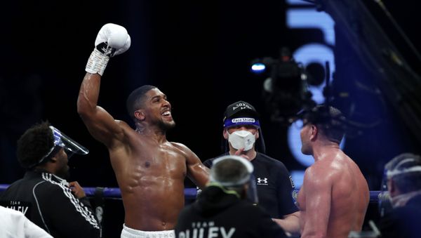 Boxing - Heavyweight World Title Fight - Anthony Joshua v Kubrat Pulev - The SSE Arena, London, Britain - December 12, 2020 - Sputnik International