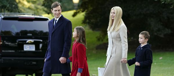White House adviser Jared Kushner, from left, and daughter Arabella Kushner, walk with his wife Ivanka Trump and their son Joseph as they prepare to board Marine One with President Donald Trump on the South Lawn of the White House, Tuesday, Sept. 22, 2020 White House adviser Jared Kushner, from left, and daughter Arabella Kushner, walk with his wife Ivanka Trump and their son Joseph as they prepare to board Marine One with President Donald Trump on the South Lawn of the White House, Tuesday, Sept. 22, 2020 - Sputnik International
