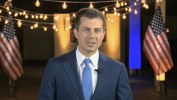 In this image from video, former South Bend Mayor Pete Buttigieg speaks during the fourth night of the Democratic National Convention on Thursday, Aug. 20, 2020. - Sputnik International