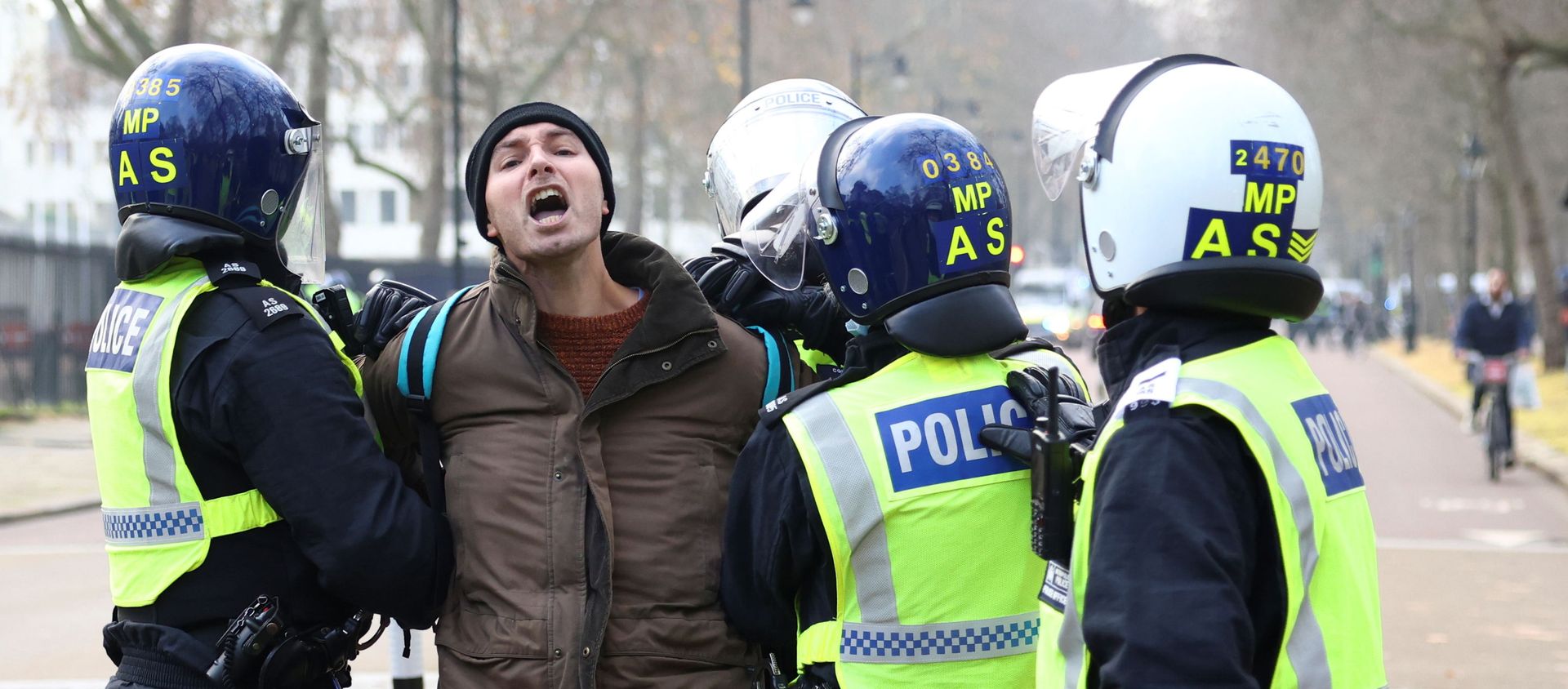 Anti lockdown protest in London Anti lockdown protest in London - Sputnik International, 1920, 16.12.2020
