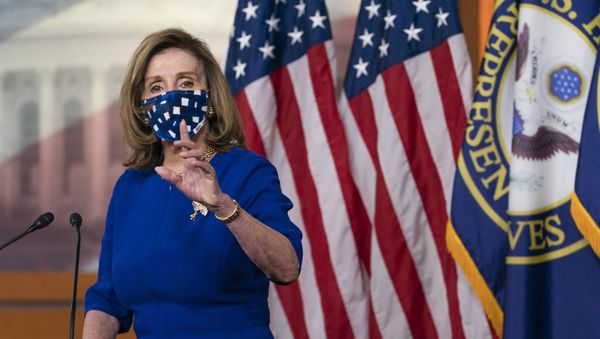 House Speaker Nancy Pelosi, of Calif., speaks during her weekly briefing, Friday, Nov. 20, 2020, in Washington. - Sputnik International