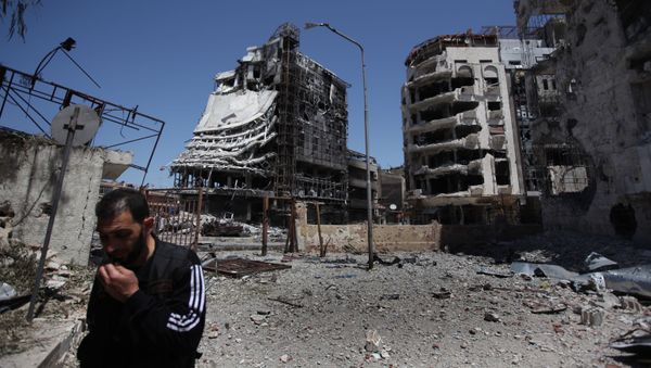 Syria's al-Khalidiya neighborhood in the city of Homs under the control of the Syrian Free Army opposition forces. - Sputnik International