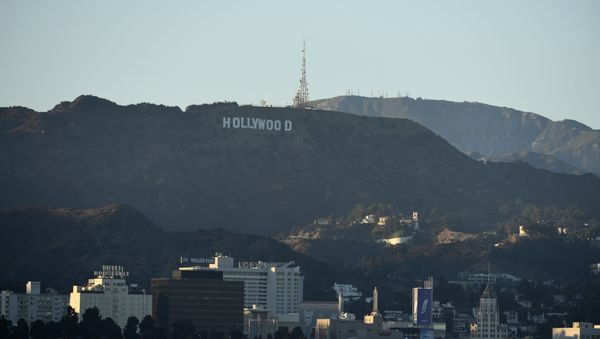 The Hollywood sign is seen above Los Angeles, Friday, July 31, 2020, in Los Angeles. - Sputnik International