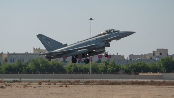 Qatari Typhoons join the Qatar National Day flypast - Sputnik International