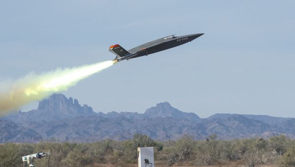 An XQ-58A Valkyrie low-cost unmanned aerial vehicle launches at the U.S. Army Yuma Proving Ground, Ariz., Dec. 9, 2020 An XQ-58A Valkyrie low-cost unmanned aerial vehicle launches at the U.S. Army Yuma Proving Ground, Ariz., Dec. 9, 2020 - Sputnik International