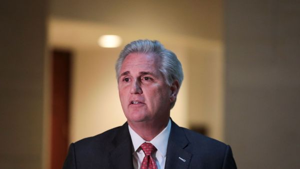 U.S. House Minority Leader Kevin McCarthy (R-CA) talks to reporters on Capitol Hill, in Washington - Sputnik International