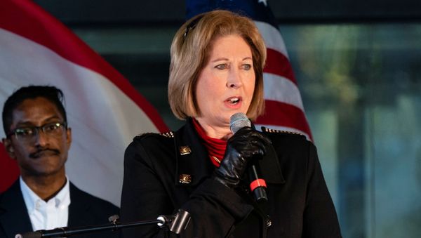 Attorney Sidney Powell speaks at a press conference on election results in Alpharetta, Georgia, U.S., December 2, 2020. - Sputnik International