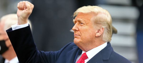 Dec 12, 2020; West Point, New York, USA; President Donald J. Trump walks on to the field before the first half of the Army-Navy game at Michie Stadium. Mandatory Credit: Danny Wild-USA TODAY Sports - Sputnik International