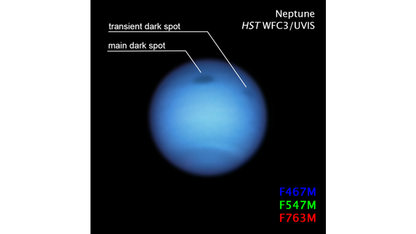 Photo: Hubble Telescope Tracks Neptune's Peculiar ‘Dark Spot Jr.’ as Larger Storm Puzzles Scientists Photo: Hubble Telescope Tracks Neptune's Peculiar ‘Dark Spot Jr.’ as Larger Storm Puzzles Scientists - Sputnik International