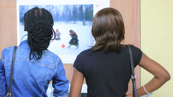 Opening of the exhibition of the winners of the competition. Andrey Stenin in Kinshasa - Sputnik International