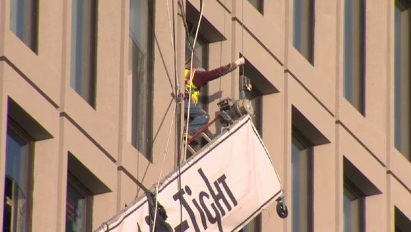 A photo of rescuing crew operating at the site of Baltimore office building explosion, posten on Twitter December 23, 2020  - Sputnik International