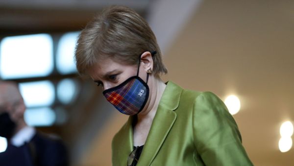 Scottish First Minister Nicola Sturgeon arrives for the First Minister's Questions at the parliament in Edinburgh, Scotland, Britain December 10, 2020. Scottish First Minister Nicola Sturgeon arrives for the First Minister's Questions at the parliament in Edinburgh, Scotland, Britain December 10, 2020. - Sputnik International