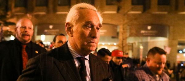 Roger Stone, a longtime friend and adviser of U.S. President Donald Trump, walks as supporters of Trump and members of the Proud Boys march the night before rallies to protest the US presidential election results, in Washington, DC, 11 December 2020 - Sputnik International