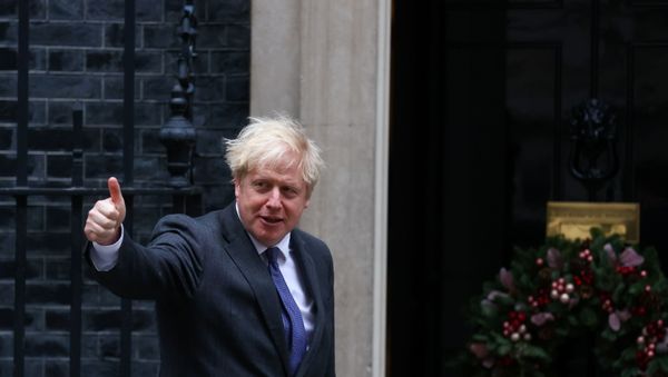 British Prime Minister Boris Johnson gives the thumbs-up. British Prime Minister Boris Johnson gives the thumbs-up. - Sputnik International