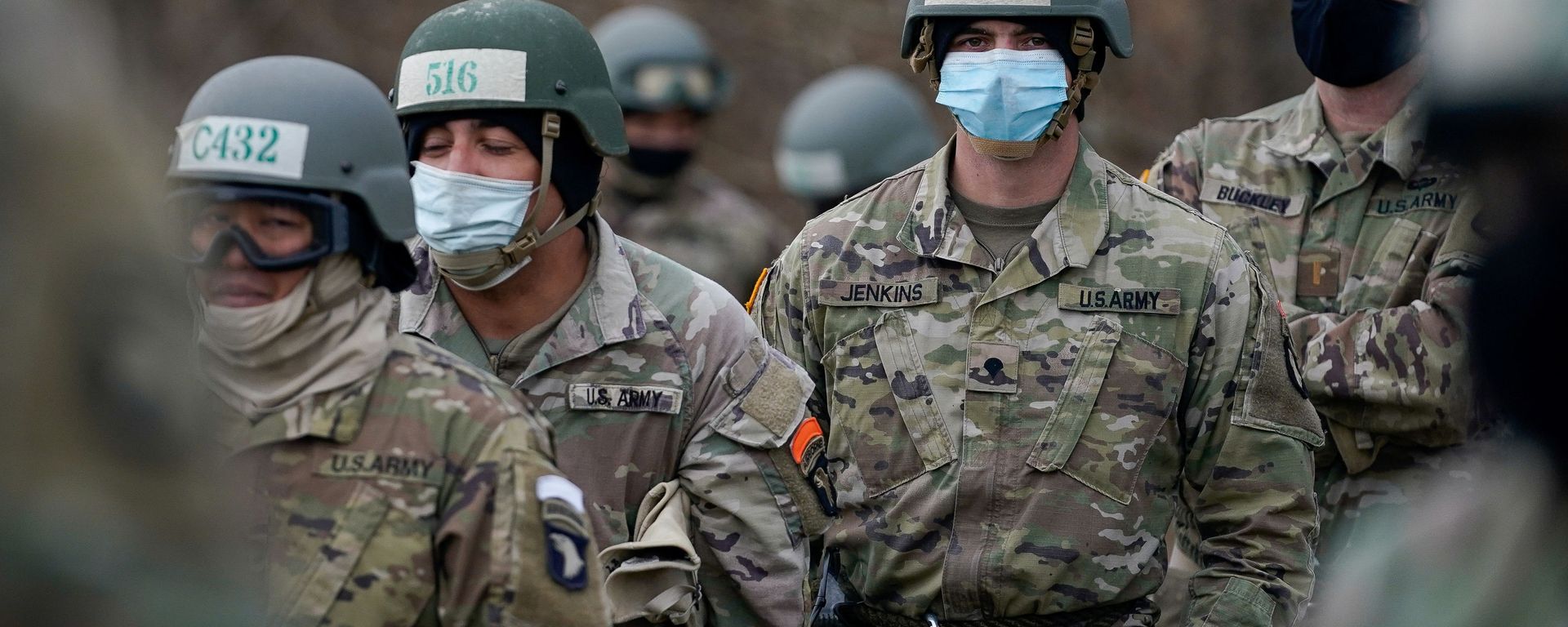 Soldiers at the U.S. Army Air Assault School conduct training while adhering to coronavirus disease (COVID-19) recommendations, at Fort Campbell, Kentucky, U.S. December 3, 2020. Soldiers at the U.S. Army Air Assault School conduct training while adhering to coronavirus disease (COVID-19) recommendations, at Fort Campbell, Kentucky, U.S. December 3, 2020. - Sputnik International, 1920, 25.01.2021