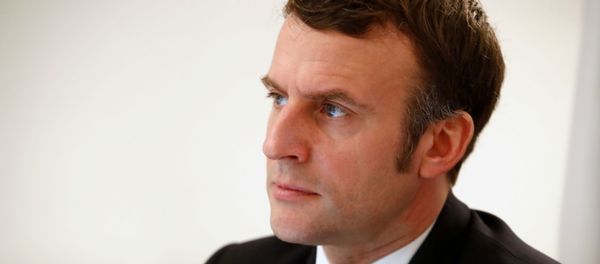 French President Emmanuel Macron attends an EU-China video-conference meeting along with Chinese President Xi Jinping, German Chancellor Angela Merkel, European Commission President Ursula von der Leyen and President of the European Council Charles Michel, at the Fort de Bregancon in Bormes-les-Mimosas, France December 30, 2020.  - Sputnik International