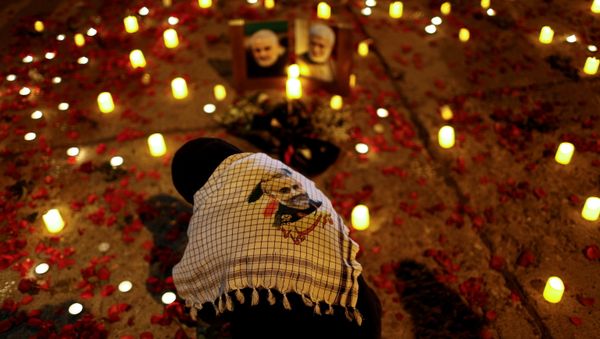 A person attends the first anniversary of the killing of senior Iranian military commander General Qassem Soleimani and Iraqi militia commander Abu Mahdi al-Muhandis in a U.S. attack, in Baghdad, Iraq, January 2, 2021 - Sputnik International