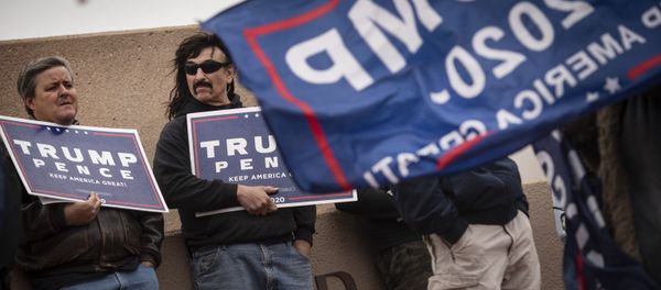 Supporters of President Donald Trump stand outside of the Clark County Elections Department in North Las Vegas, Nev. Saturday, Nov. 7, 2020. Supporters of President Donald Trump stand outside of the Clark County Elections Department in North Las Vegas, Nev. Saturday, Nov. 7, 2020. - Sputnik International