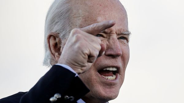 US President-elect Joe Biden speaks as he campaigns on behalf of Democratic US Senate candidates from Georgia Jon Ossoff and Raphael Warnock, ahead of their 5 January run-off elections, during a drive-in campaign rally in Atlanta, Georgia, 4 January 2021.  - Sputnik International