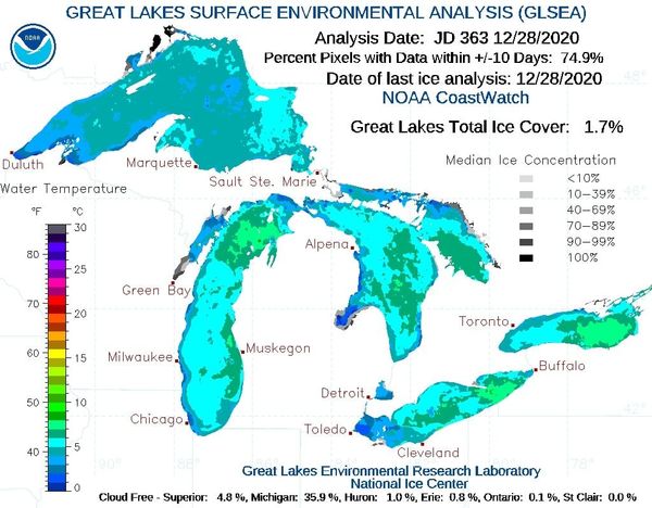 Ice Cover in US Great Lakes ‘Has Fallen by Six Percent Every Decade’ So is Climate Change to Blame? - Sputnik International