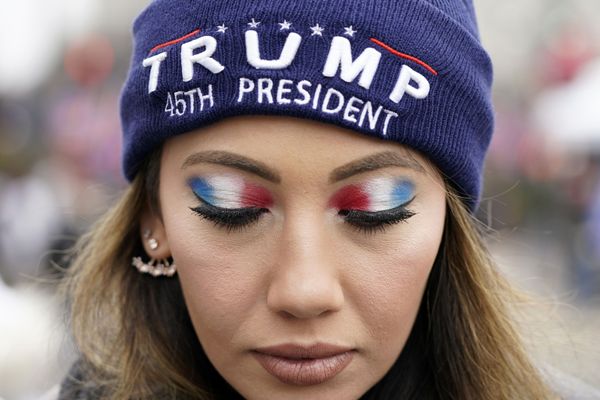 A Trump supporter at Freedom Plaza, 5 January, 2021, in Washington. A Trump supporter at Freedom Plaza, 5 January, 2021, in Washington. - Sputnik International