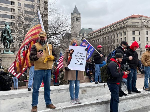 Supporters of President Donald Trump take part in a pro-Trump rally, in Washington DC. Supporters of President Donald Trump take part in a pro-Trump rally, in Washington DC. - Sputnik International