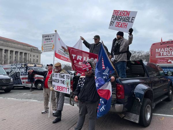 Pro-Trump supporters rally in DC, demanding a recount of votes and a review of election results in battleground states. Pro-Trump supporters rally in DC, demanding a recount of votes and a review of election results in battleground states. - Sputnik International