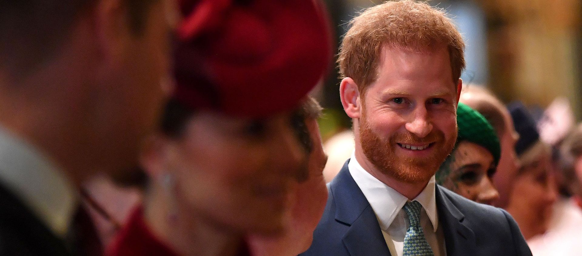 Britain's Prince Harry, Duke of Sussex (C) is introduced to performers as he leaves with Britain's Prince William, Duke of Cambridge (L) and Britain's Catherine, Duchess of Cambridge (2L) after attending the annual Commonwealth Service at Westminster Abbey in London on March 09, 2020 Britain's Prince Harry, Duke of Sussex (C) is introduced to performers as he leaves with Britain's Prince William, Duke of Cambridge (L) and Britain's Catherine, Duchess of Cambridge (2L) after attending the annual Commonwealth Service at Westminster Abbey in London on March 09, 2020 - Sputnik International, 1920, 07.01.2021