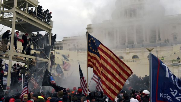 Supporters of US President Donald Trump protest in front of the US Capitol Building in Washington, US, 6 January 2021 - Sputnik International