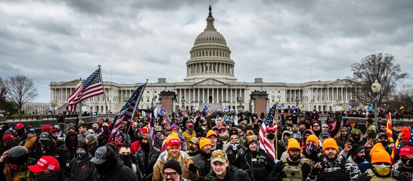 WASHINGTON, DC - JANUARY 06: Pro-Trump protesters gather in front of the U.S. Capitol Building on January 6, 2021 in Washington, DC. A pro-Trump mob stormed the Capitol, breaking windows and clashing with police officers. WASHINGTON, DC - JANUARY 06: Pro-Trump protesters gather in front of the U.S. Capitol Building on January 6, 2021 in Washington, DC. A pro-Trump mob stormed the Capitol, breaking windows and clashing with police officers. - Sputnik International