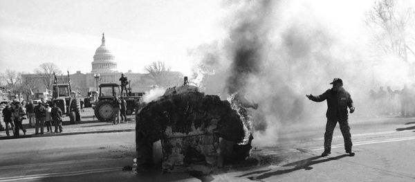 A farmer protesting near the Capitol in 1979 - Sputnik International