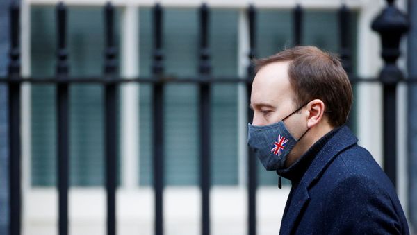 Britain's Health Secretary Matt Hancock arrives at Downing Street, in London, Britain, January 6, 2021. Britain's Health Secretary Matt Hancock arrives at Downing Street, in London, Britain, January 6, 2021. - Sputnik International