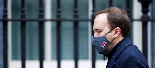 Britain's Health Secretary Matt Hancock arrives at Downing Street, in London, Britain, January 6, 2021. Britain's Health Secretary Matt Hancock arrives at Downing Street, in London, Britain, January 6, 2021. - Sputnik International