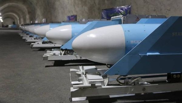 Missiles lined up in new Iranian underground missile base unveiled Friday, 8 January 2021. Missiles lined up in new Iranian underground missile base unveiled Friday, 8 January 2021. - Sputnik International