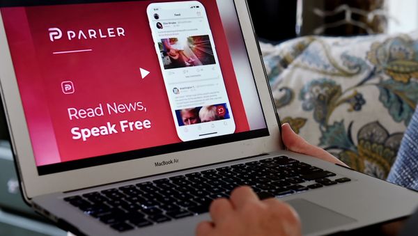 This illustration picture shows the social media website from Parler displayed on a computer screen in Arlington, Virginia on July 2, 2020.  - Sputnik International