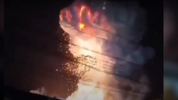 Dangerous battery explosion in Ningxiang, Hunan Province, China 🇨🇳 like mushroom cloud - Sputnik International