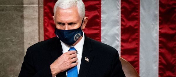 Vice President Mike Pence presides over a Joint session of Congress to certify the 2020 Electoral College results after supporters of President Donald Trump stormed the Capitol earlier in the day, on Capitol Hill in Washington, U.S. January 6, 2021. Vice President Mike Pence presides over a Joint session of Congress to certify the 2020 Electoral College results after supporters of President Donald Trump stormed the Capitol earlier in the day, on Capitol Hill in Washington, U.S. January 6, 2021. - Sputnik International
