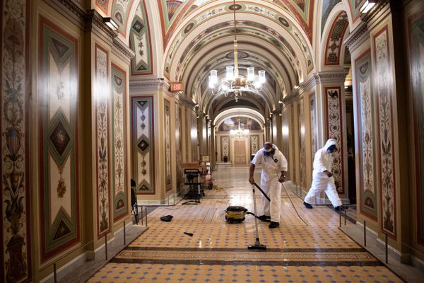 US Capitol Clean-Up in Full Swing Prior to Inauguration Day US Capitol Clean-Up in Full Swing Prior to Inauguration Day - Sputnik International