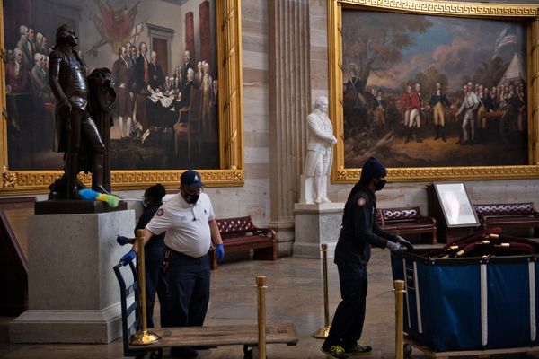US Capitol Clean-Up in Full Swing Prior to Inauguration Day US Capitol Clean-Up in Full Swing Prior to Inauguration Day - Sputnik International