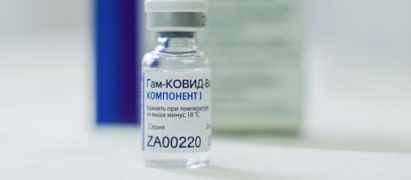 A vial of the Russian Sputnik V coronavirus vaccine is pictured in Belgrade, Serbia, January 6, 2021. - Sputnik International