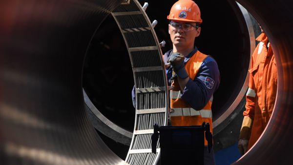Employees work at the construction site of the Nord Stream 2 pipeline outside the town of Kingisepp, Leningrad Region, Russia Employees work at the construction site of the Nord Stream 2 pipeline outside the town of Kingisepp, Leningrad Region, Russia - Sputnik International