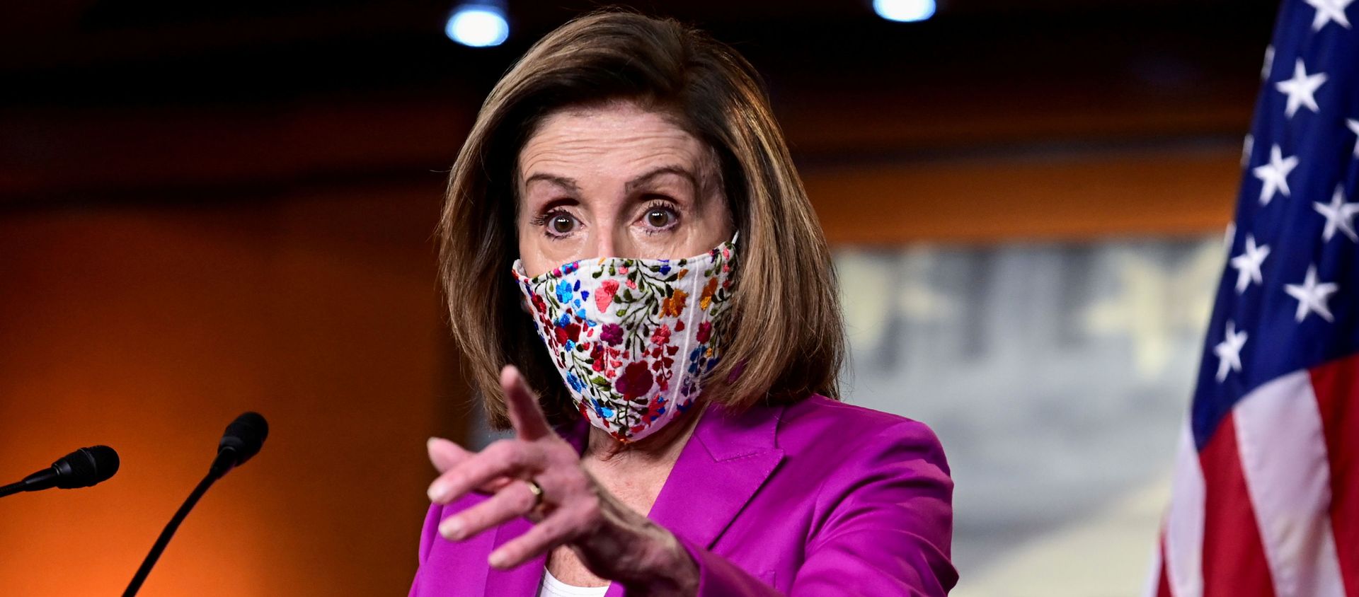 U.S. House Speaker Nancy Pelosi (D-CA) speaks to reporters a day after supporters of U.S. President Donald Trump occupied the Capitol, during a news conference in Washington, U.S., January 7, 2021. REUTERS/Erin Scott/File Photo - Sputnik International, 1920, 12.01.2021