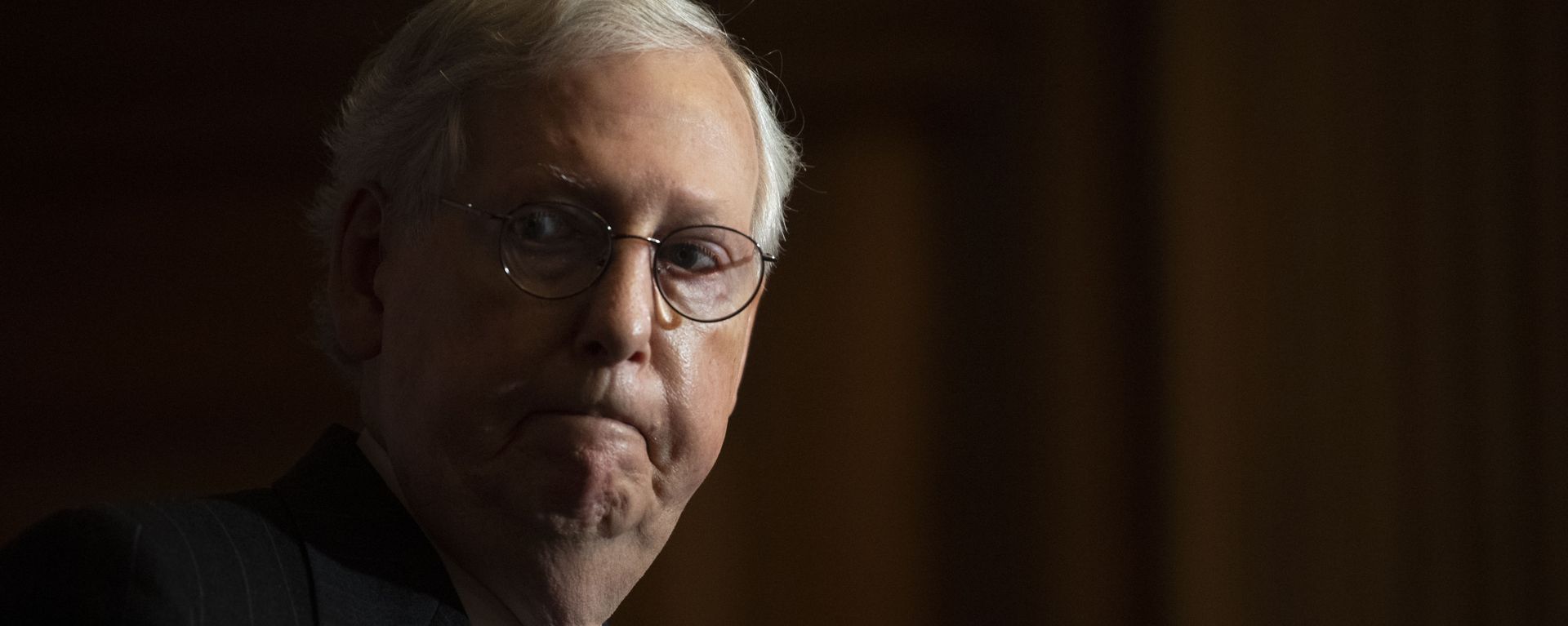 Senate Majority Leader Mitch McConnell of Ky., pauses during a news conference with other Senate Republicans on Capitol Hill in Washington, Tuesday, Dec. 15, 2020. Senate Majority Leader Mitch McConnell of Ky., pauses during a news conference with other Senate Republicans on Capitol Hill in Washington, Tuesday, Dec. 15, 2020. - Sputnik International, 1920, 14.09.2023