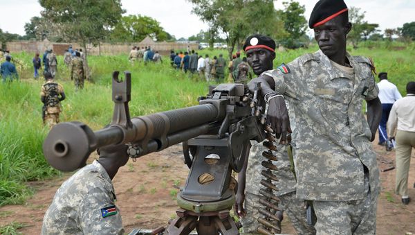 South Sudanese SPLA soldiers are pictured in Pageri in Eastern Equatoria state (File) - Sputnik International