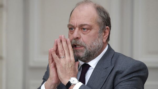 French Justice Minister Eric Dupond-Moretti gestures as he speaks during a media conference at the Elysee Palace in Paris, Wednesday, Des. 9 ,2020 - Sputnik International