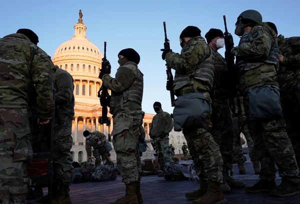 Troops Sleeping on Bare Floors of US Capitol Ahead of Biden’s ‘Virtual’ Inauguration - Photos - Sputnik International