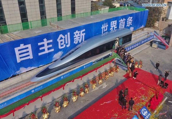 Photos: China Rolls Out ‘Super Bullet Maglev Train’ That Uses New High-Temperature Superconductor Photos: China Rolls Out ‘Super Bullet Maglev Train’ That Uses New High-Temperature Superconductor - Sputnik International
